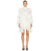 Custom Casual Fashion Luxury Ladies Lace Dress Women Long Sleeve Summer Short White Pleated Mini Dress