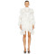 Custom Casual Fashion Luxury Ladies Lace Dress Women Long Sleeve Summer Short White Pleated Mini Dress