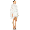 Custom Casual Fashion Luxury Ladies Lace Dress Women Long Sleeve Summer Short White Pleated Mini Dress