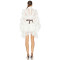 Custom Casual Fashion Luxury Ladies Lace Dress Women Long Sleeve Summer Short White Pleated Mini Dress