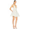 Custom Casual High Quality Fashion a Line Slip Luxury Sexy Ladies Women Summer Short White Corset Pleated Mini Dress
