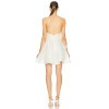 Custom Casual High Quality Fashion a Line Slip Luxury Sexy Ladies Women Summer Short White Corset Pleated Mini Dress