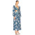 Waist Side and Back Cut Out Sexy Dresses Women Deep V-Neck Long Sleeves Lightweight Flowy Flower Dress