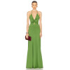 Waist Side and Back Cut Out Sexy Dresses Women Deep V-Neck Long Sleeves Lightweight Flowy Flower Dress