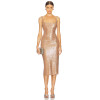2025 Hot Sale Custom Logo High Quality Sequin Fashion Summer Camisole Midi Dress
