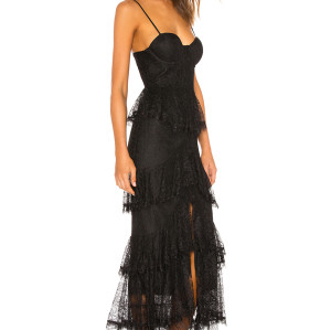2025 Gorgeous Women's Sexy Lace Maxi Dress with Elegant Spaghetti Straps and a Seductive Backless Design