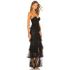 2025 Gorgeous Women's Sexy Lace Maxi Dress with Elegant Spaghetti Straps and a Seductive Backless Design