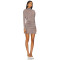 Elegant High Quality Custom Logo 2025 New Fashion High Neck Long Sleeve Backless Breathable Dress