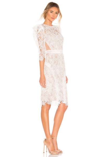 Custom Logo High Quality Women Mid-length Sleeves Summer Short  Lace Fashion Dress