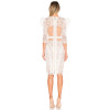Custom Logo High Quality Women Mid-length Sleeves Summer Short  Lace Fashion Dress
