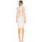 Custom Logo High Quality Women Mid-length Sleeves Summer Short  Lace Fashion Dress