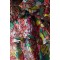 Short Sleeve  Open Back Design Elegant V Neckline Cascading Floral Pattern  Dress