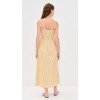 Cotton and spandex design luxury Smocking  casual midi dresses for vacation use