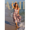 Woman's New Fashion Casual High Quality Sleeveless Square-Neck Woman's Midi Dress