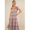 Woman's New Fashion Casual High Quality Sleeveless Square-Neck Woman's Midi Dress