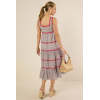 Woman's New Fashion Casual High Quality Sleeveless Square-Neck Woman's Midi Dress