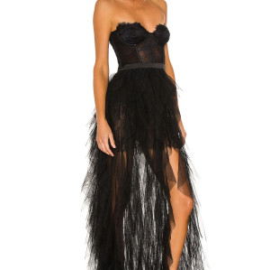 Women's New Fashion High Low Sexy Off shoulder Backless Asymmetric Hem Maxi Dress