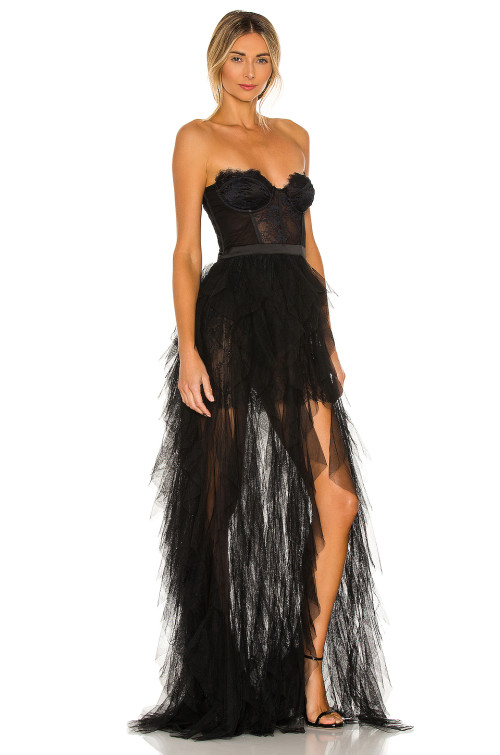 Women's New Fashion High Low Sexy Off shoulder Backless Asymmetric Hem Maxi Dress