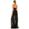 Women's New Fashion High Low Sexy Off shoulder Backless Asymmetric Hem Maxi Dress