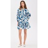 Women New Elegant Long Sleeves With Elastic Cuffs Ruffled Hem Mini Dress Casual Dresses