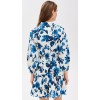Women New Elegant Long Sleeves With Elastic Cuffs Ruffled Hem Mini Dress Casual Dresses