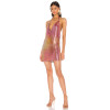 OEM Women Fashion Sequins Sleeveless Backless Strap Side split Sexy Woman's Dress