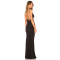 Fashionable Spaghetti Strap Sleeveless Open-Back with Lace Detail High Quality Woman's Dress
