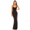 Fashionable Spaghetti Strap Sleeveless Open-Back with Lace Detail High Quality Woman's Dress