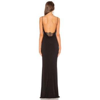 Fashionable Spaghetti Strap Sleeveless Open-Back with Lace Detail High Quality Woman's Dress