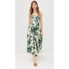 Customized High Quality Sweetheart Neckline Floral Printed Sleeveless Open Back Casual Dress