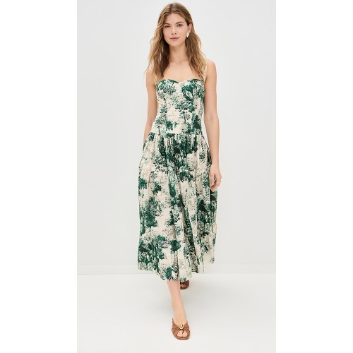 Customized High Quality Sweetheart Neckline Floral Printed Sleeveless Open Back Casual Dress