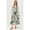 Customized High Quality Sweetheart Neckline Floral Printed Sleeveless Open Back Casual Dress