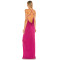 New Design 2025 High Quality Sexy Back Cross Band Sleeveless Side split Woman's Dress
