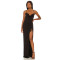New Design 2025 High Quality Sexy Back Cross Band Sleeveless Side split Woman's Dress