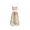 Women's 2025 Summer Short Dress V Neck Sleeveless Open Back Casual Beach Party Dresses