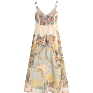 Women's 2025 Summer Short Dress V Neck Sleeveless Open Back Casual Beach Party Dresses