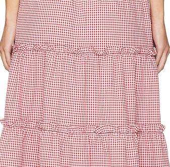 Women's New Fashion Custom Logo Sweet Checkered Casual Bow Strap Sleeveless Dress