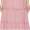 Women's New Fashion Custom Logo Sweet Checkered Casual Bow Strap Sleeveless Dress