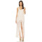 High-low Hem Dress Round Collar Exquisite Polka-Dot Ruffled Sleeveless Casual Dress
