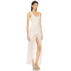 High-low Hem Dress Round Collar Exquisite Polka-Dot Ruffled Sleeveless Casual Dress