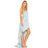 New Fashion Custom Logo Tassel Halter Dress Asymmetric Hem Backless Woman's Dress