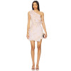 Sexy Fashionable One Shoulder Featuring Invisible Side Zipper Cascading Ruffle Design Ladies' Mini Skirt
