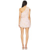 Sexy Fashionable One Shoulder Featuring Invisible Side Zipper Cascading Ruffle Design Ladies' Mini Skirt