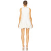 Ponte Fabric Featuring Bejeweled 3D Floral Accents Skirt with Boned Lining Mini Dress