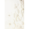 Ponte Fabric Featuring Bejeweled 3D Floral Accents Skirt with Boned Lining Mini Dress