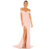 Exquisite Off Shoulder Side split Floor-length Fish-tail Bodycon Slim-fit Woman's Dress