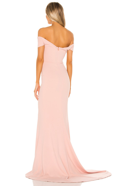 Exquisite Off Shoulder Side split Floor-length Fish-tail Bodycon Slim-fit Woman's Dress