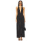 2025 Stylish Graceful Halter Neck Deep V Backless Design Polka Dot Women Long Dress