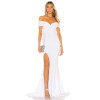 Exquisite Off Shoulder Side split Floor-length Fish-tail Bodycon Slim-fit Woman's Dress