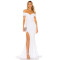 Exquisite Off Shoulder Side split Floor-length Fish-tail Bodycon Slim-fit Woman's Dress